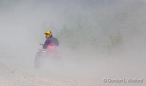 ATV Dust Cloud_01957.jpg - Photographed on the north shore of Lake Superior near Wawa, Ontario, Canada.